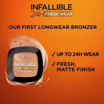 L'Oreal Infaillible 24H Fresh Wear Matte Bronzer Shade 400 Tan Dore