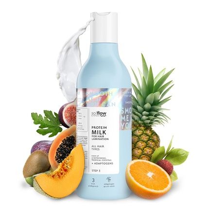 So!Flow Protein Milk For Hair Lamination Vegan Formula For Superior Hair Renewal With Reishi Mushroom And Natural Adaptogens