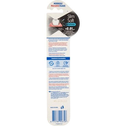 Colgate Slim Soft Toothbrush With Soft Charcoal Bristles - Image 3