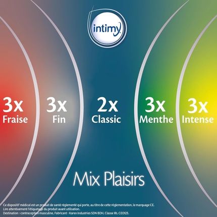 Intimy Mix Plaisirs Assortment Of Lubricated Condoms - Image 3