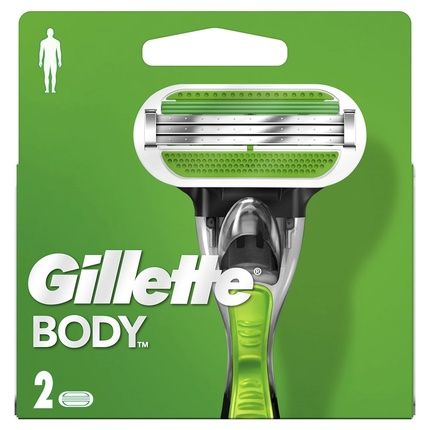 Gillette Body Replacement Blades For Hair Removal - 2 Pieces