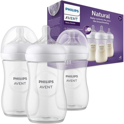 Philips Avent Natural Response Baby Bottle 260Ml - Pack Of 3