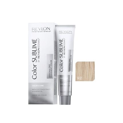 Revlon Professional Color Sublime By Revlonissimo Color&Care Ammonia Free Permanent Color 9.2 Very Light Blonde Iridescent 75Ml