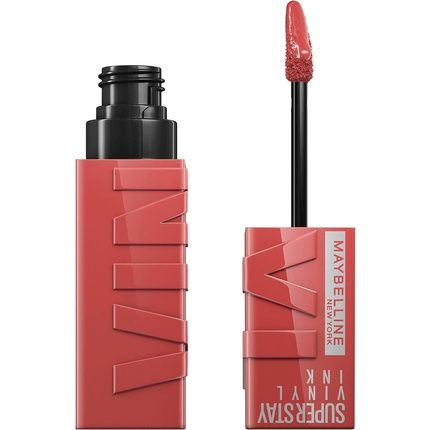 Maybelline New York Lip Color Smudge-Free Long Lasting Liquid Lipstick Shine Finish Superstay Vinyl Ink 16H 15 Peachy