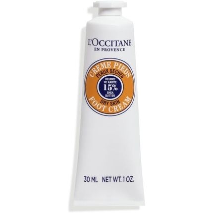 L'Occitane Travel Sized Shea Butter Foot Cream 30Ml Enriched With Shea Butter 98% Readily Biodegradable Vegan Clean Luxury Beauty Moisturiser For All Skin Types
