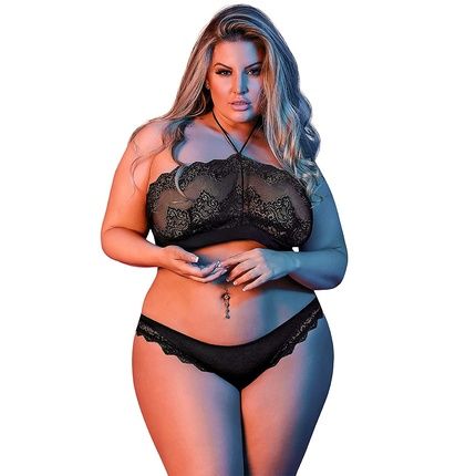 Magic Silk Bandeaux Panty In Black, Size Lxl