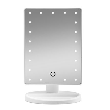 Gillian Jones Makeup Mirror With Heart Led Light Touch Function White