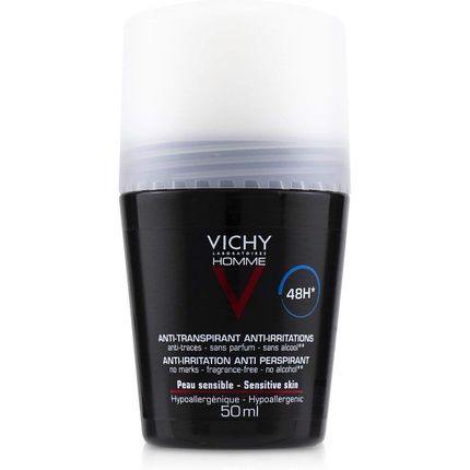 Vichy Homme 48H Deodorant Roll-On For Sensitive Skin 50Ml