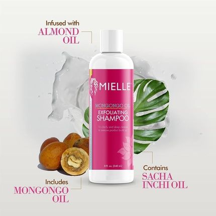 Mielle Organics Mongongo Oil Exfoliating Shampoo 8 Ounces - Image 3