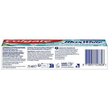 Colgate Max White Crystaux White Toothpaste 75Ml White Crystals - Recyclable Tube - Image 3