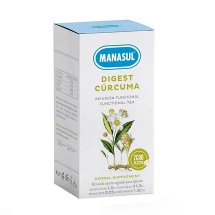 Manasul Manasul Digest Turmeric 25 Tea Sachets 375G