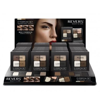 Professional Stylist Eyebrow Shadow Palette With Three Shades, Wax, And Brush - Image 3