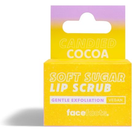 Face Facts Candied Cocoa Lip Scrub Soften And Smooth Dry Lips 10G