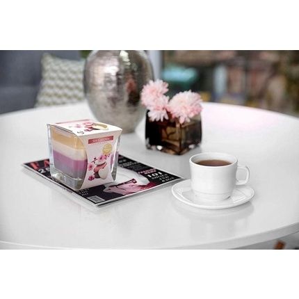 Bispol Beautiful 3 Color Glass Candle With Anti-Tobacco And 10 Scents - 32 Hours Burning - Image 3