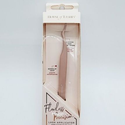 House Of Lashes Pink Flawless Precision Nonslip Grip Eyelash Applicator Curved