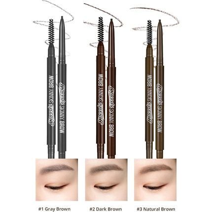Peripera Speedy Skinny Brow Eyeliner - Long Lasting Super Slim Smudge Proof - Image 3