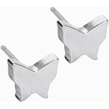 Blomdahl Hypoallergenic Silver Titanium 8Mm Butterfly Stud Earrings