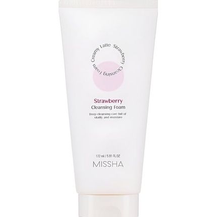 Missha Creamy Latte Cleansing Foam Strawberry