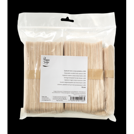 Peggy Sage Body Care Set With 200 Wooden Spatulas - Disposable