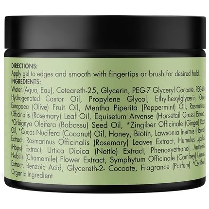 Mielle Rosemary Mint Strengthening Edge Gel For Sleeking And Taming Hair 57G