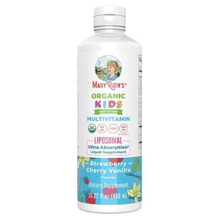 Maryruth'S Liquid Kids Multivitamin Liposomal Strawberry Cherry & Vanilla 1522 Oz 450Ml