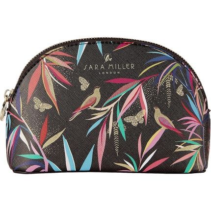 Sara Miller Beauty Bamboo Small Cosmetic Makeup Pouch Bag Black