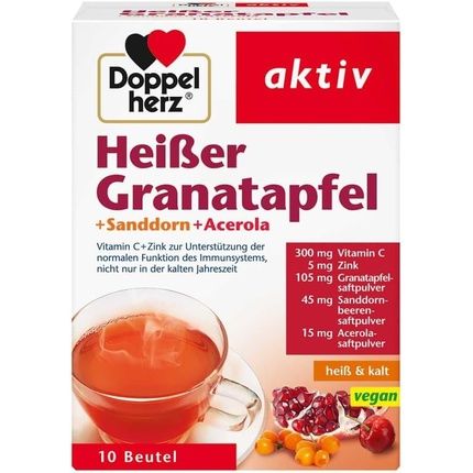 Doppelherz Active Hot Pomegranate + Sea Buckthorn + Acerola