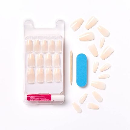 Kiss Salon Acrylic Nude French Nails Leilani 28 Pieces - Image 3