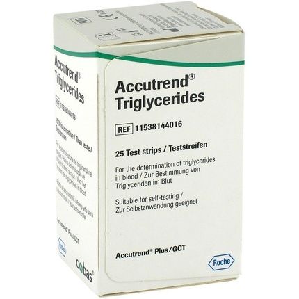 Accutrend Triglyceride Test Strips 25 Units
