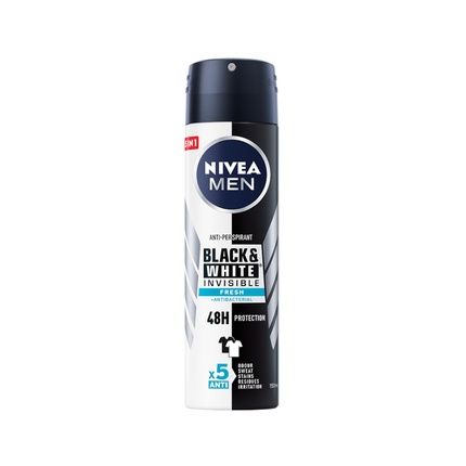 Nivea Men Black & White Invisible Fresh Antiperspirant Spray 150Ml