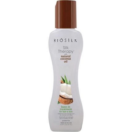 Biosilk Silk Therapy With Natural Coconut Oil Leave-In Hair Serum Silky Smooth Hair 67Ml