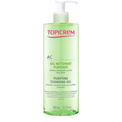 Topicrem Ac Purifying Cleansing Gel For Oily And Sensitive Skin 400Ml - Image 3