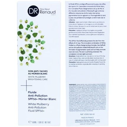 Docteur Renaud White Mulberry Anti-Pollution Fluid Spf 50