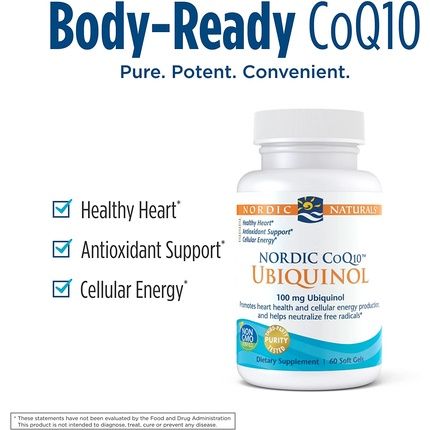 Nordic Naturals Coq10 Ubiquinol 100Mg Softgels 60 Count