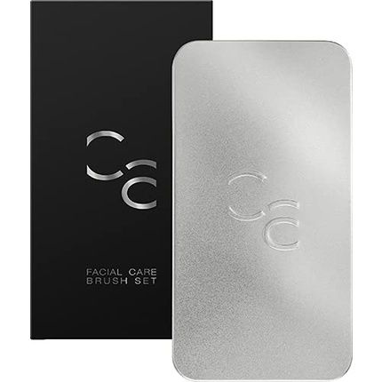 Catrice Facial Care Brush Set Silver Soothing And Mattifying For Sensitive Skin