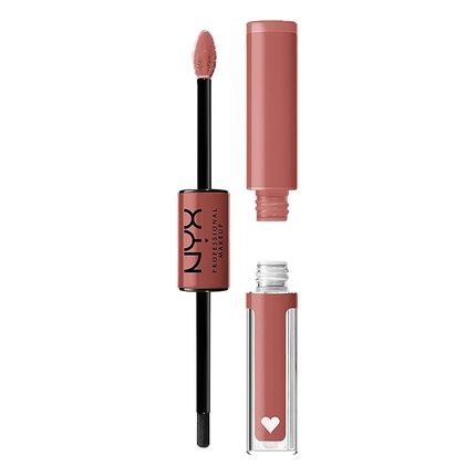 Nyx Professional Makeup Shine Loud Long-Lasting Liquid Lipstick With Clear Lip Gloss Magic Maker 05 Dusty Nude Mauve