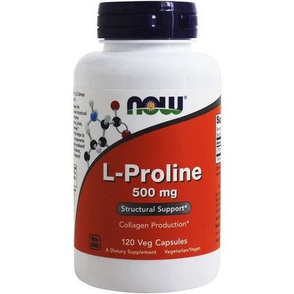 Now Foods L-Proline 500Mg 120 Capsules