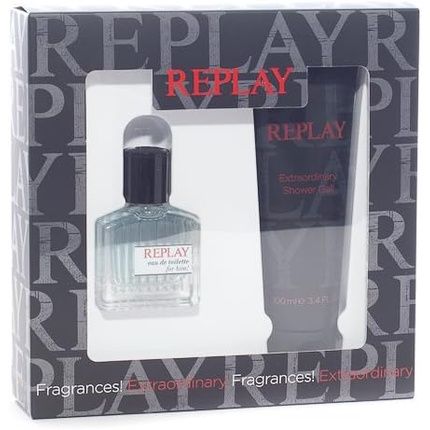 Replay Gift Box For Him - Edt 30Ml And Shower Gel 100Ml