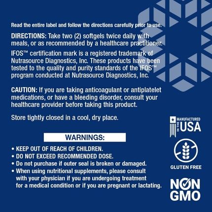 Life Extension Super Omega-3 Epa/Dha With Sesame Lignans & Olive Extract 120 Softgels 200G - Image 3