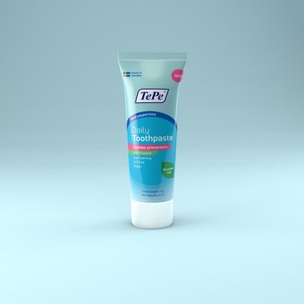 Tepe Daily Gentle Mint Flavor Daily Toothpaste For Caries Prevention With Age-Appropriate Fluoride Level