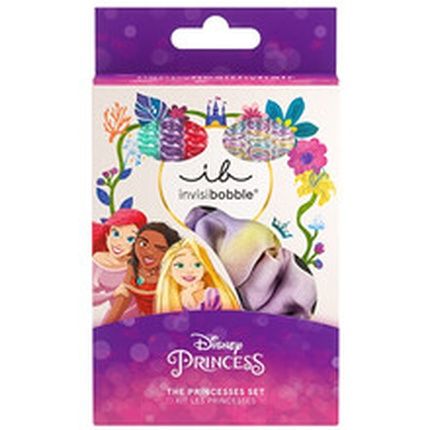 Invisibobble Gift Set Of Hair Accessories For Kids Featuring Disney The Princesses 7 Pieces - Image 3