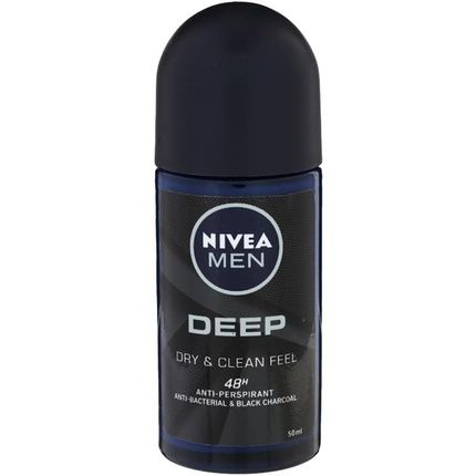 Nivea Deep Dark Wood Roll-On Men'S Deodorant 50Ml