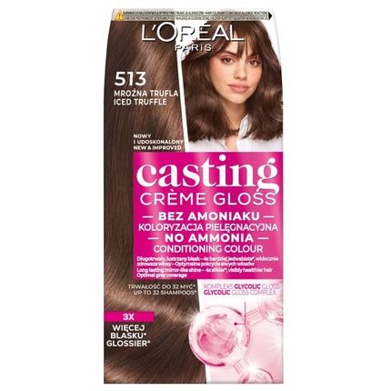 L'Oreal Casting Creme Gloss Hair Color 513 Dark Truffle