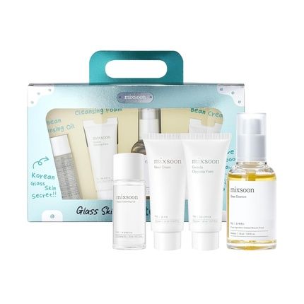 Mixsoon Glass Skin Suitcase Set 5-Step Skincare Kit Hydrating And Radiance