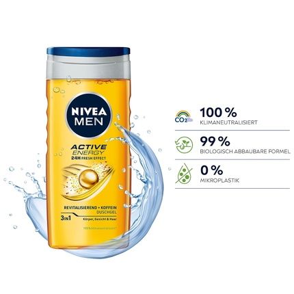 Nivea Men Active Energy Shower Gel 250Ml - Image 3