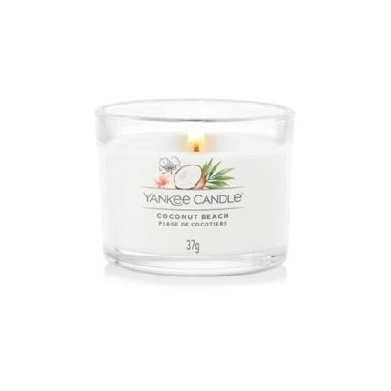 Yankee Candle Coconut Beach Glass Votive 37G - Image 3