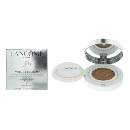 Lancome Paris Miracle Cushion Compact Hydration Spf23 Pa+++ Shade 04 Honey Beige