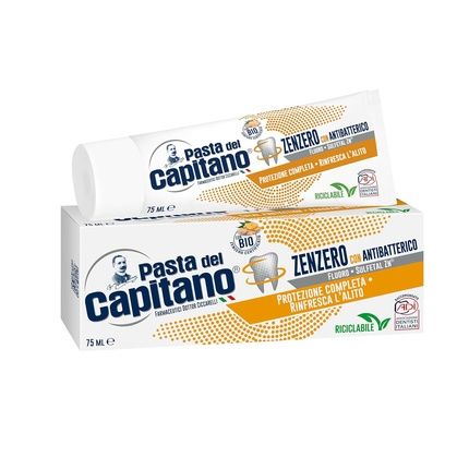 Pasta Del Capitano Bio Ginger Toothpaste With Antibacterial Action 75Ml
