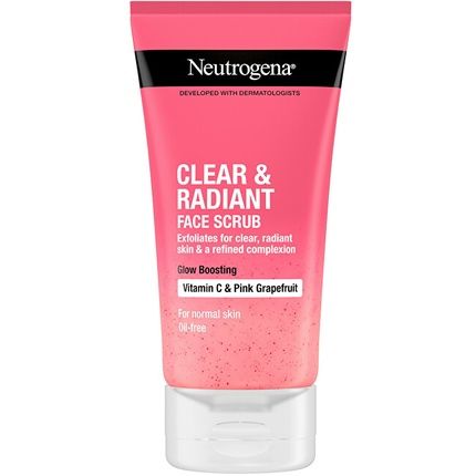 Neutrogena Visibly Clear Pink Grapefruit Daily Scrub Refreshing Peeling With Pink Grapefruit Extract 150 Ml