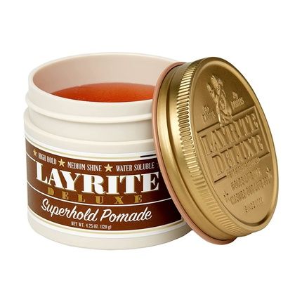 Layrite Superhold Pomade 120G Strong Hold Water Soluble Medium Shine